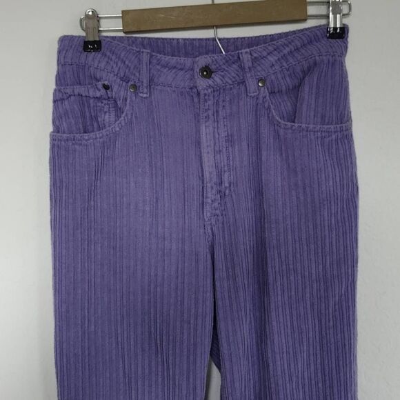Ragged Pants Womens Size 28 Jeans Priest Unreal Combat Corduroy Purple - Picture 2 of 10